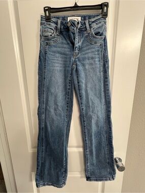 Flying Monkey Girls Light-Mid Wash Baggy Wide Leg Jeans